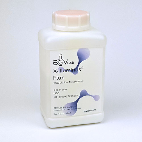 XRF Fusion Flux LM100% (Lithium Metaborate) + LiBr (0.5%), Granular — X-illuminas Flux